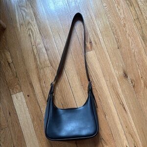 Black Leather Shoulder Bag
